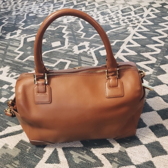 Tory Burch Brown Robinson Saffiano Satchel - Picture 7 of 7